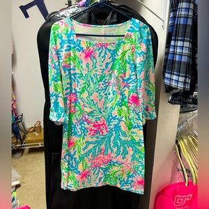 Lilly Pulitzer square-neck shift dress